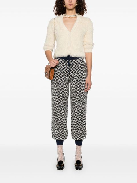 Valentino Garavani Toute La V jacquard track pants - Blue