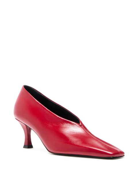 Proenza Schouler Trap square-toe pumps - Red - zdjęcie produktu nr 2