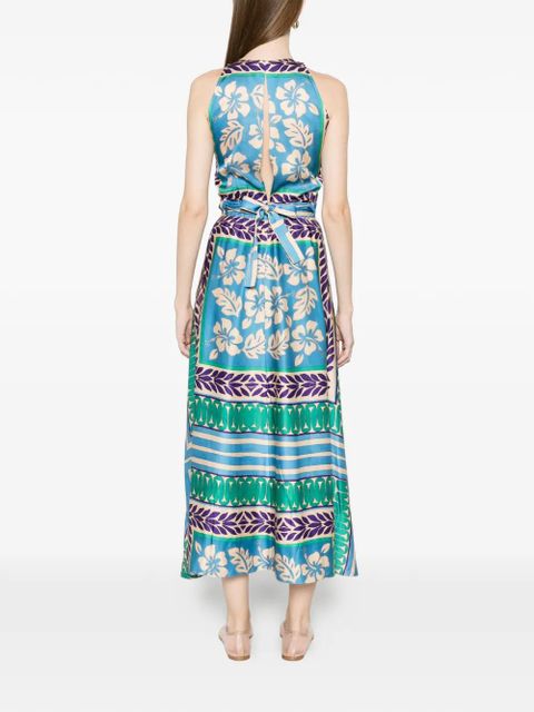 SANDRO Jade floral maxi dress - Blue