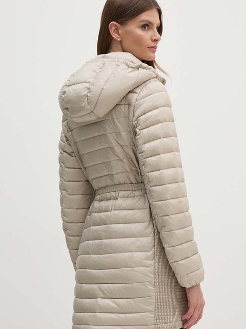 Calvin Klein kurtka damska kolor beżowy przejściowa K20K207109