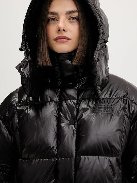 Tommy Jeans kurtka puchowa kolor czarny zimowa oversize DW0DW21615