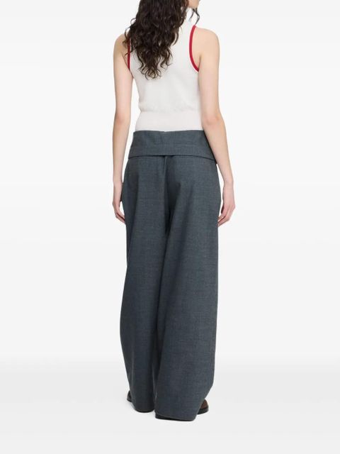 JW Anderson wrap-front pleated trousers - Grey - zdjęcie produktu nr 2
