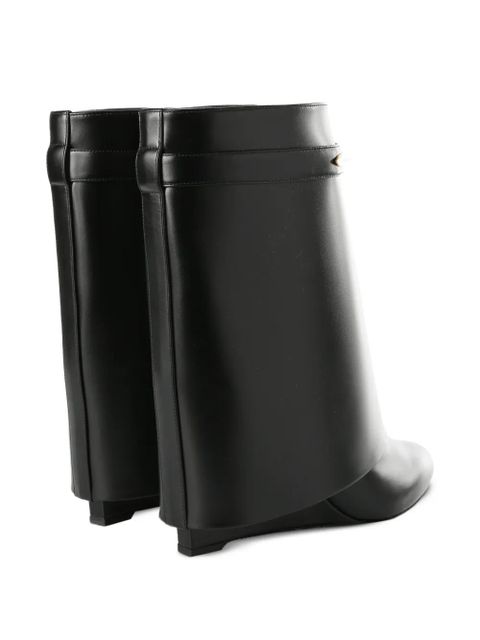 Givenchy strap-detail leather boots - Black