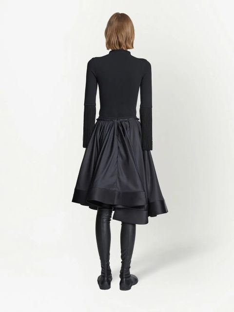 Proenza Schouler pleated full taffeta skirt - Black