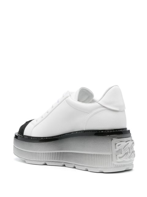 Casadei Nexus leather platform sneakers - White - zdjęcie produktu nr 2