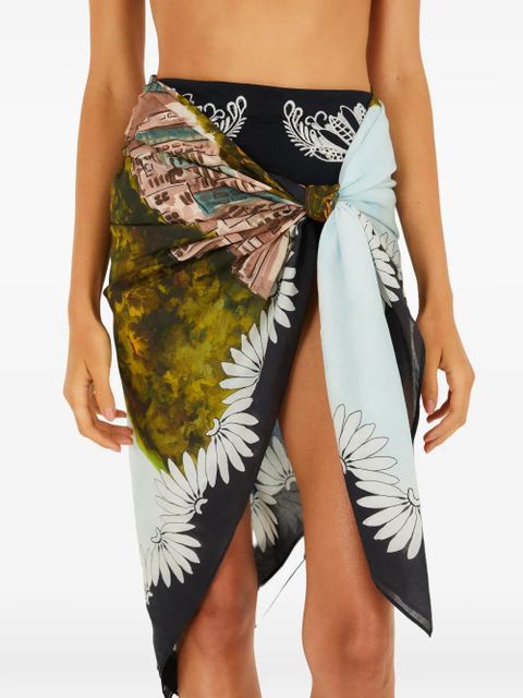 FARM Rio floral-print sarong - Black - zdjęcie produktu nr 2