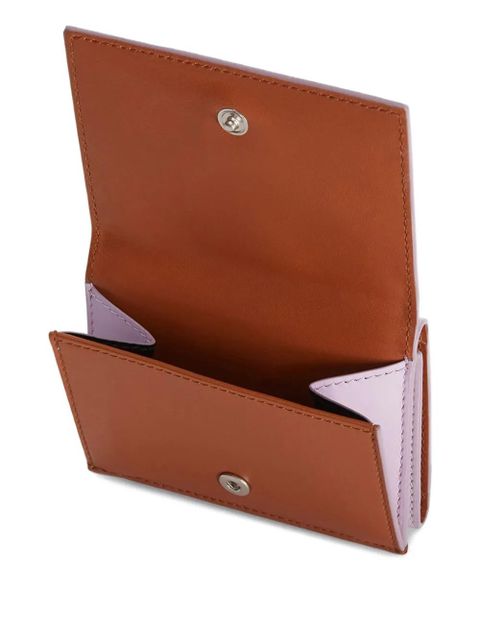 Jil Sander leather mini wallet - Purple - zdjęcie produktu nr 2