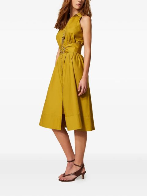 TWINSET V-neck midi dress - Yellow