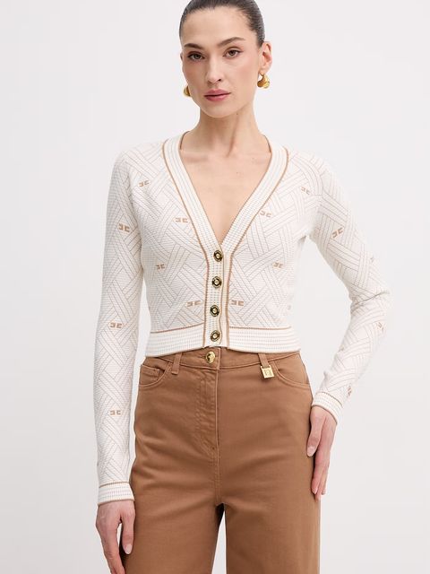 Elisabetta Franchi kardigan damski z wiskozy - zdjęcie produktu nr 1