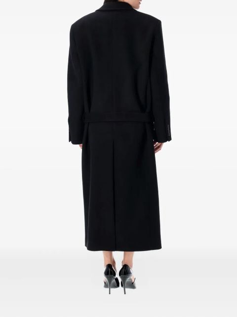 The Attico wool-blend belted coat - Black - zdjęcie produktu nr 2