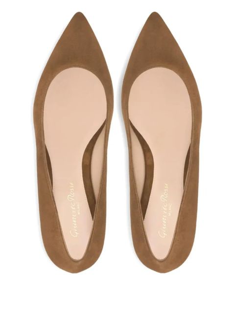 Gianvito Rossi Gianvito pointed-toe ballet flats - Brown