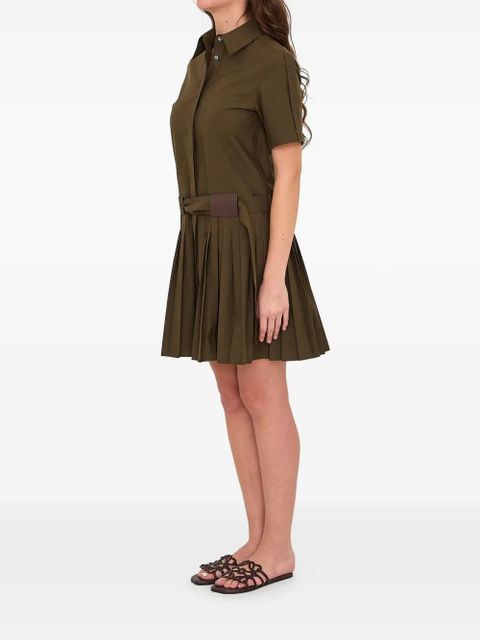 LOEWE pleated mini dress - Green - zdjęcie produktu nr 2