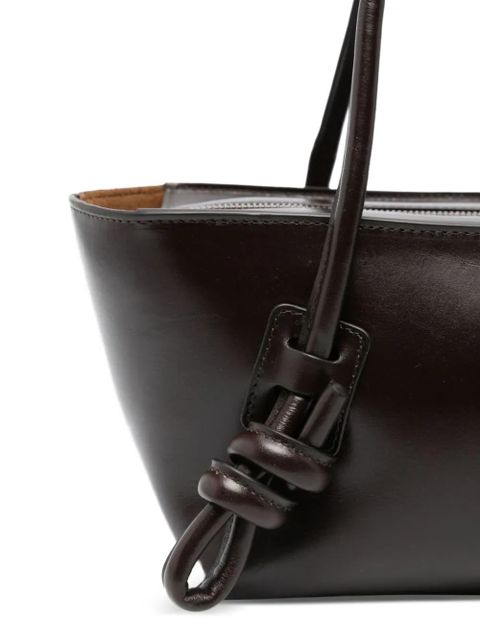 Hereu Fleca leather shoulder bag - Brown