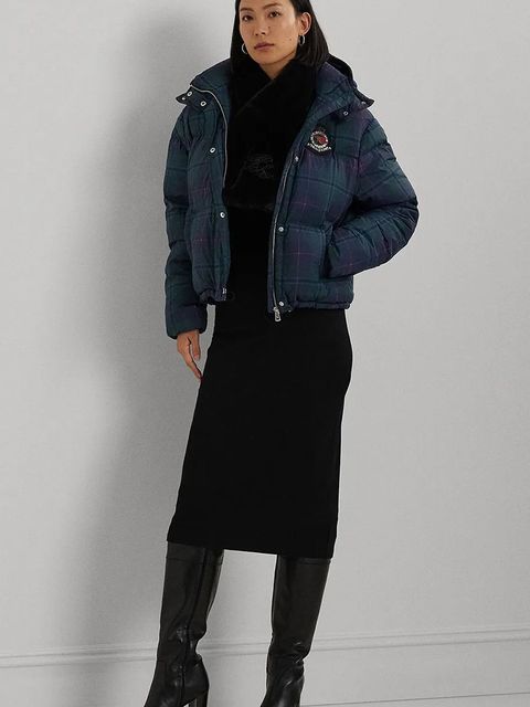 Lauren Ralph Lauren sukienka kolor czarny midi dopasowana 200951811