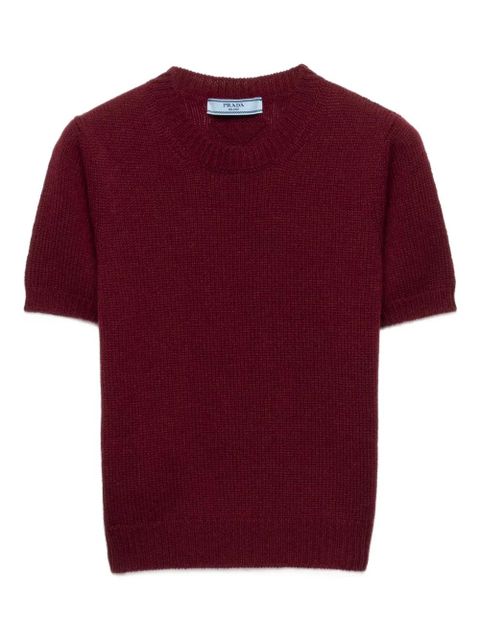 Prada ribbed-knit cashmere sweater - Red - zdjęcie produktu nr 1