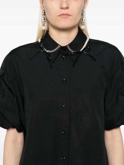 Simone Rocha cotton shirt - Black - zdjęcie produktu nr 2