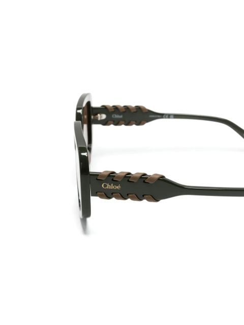 Chloé Eyewear Mony oversize-frame sunglasses - Green