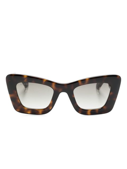 Gucci Eyewear tortoiseshell cat-eye sunglasses - Brown - zdjęcie produktu nr 1