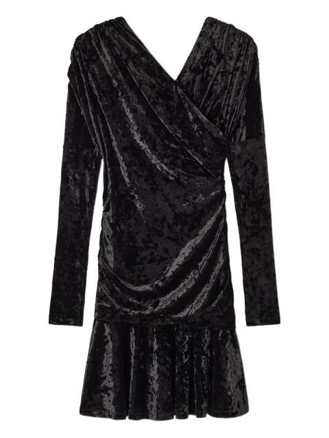 GANNI ruched mini dress - Black - zdjęcie produktu nr 1