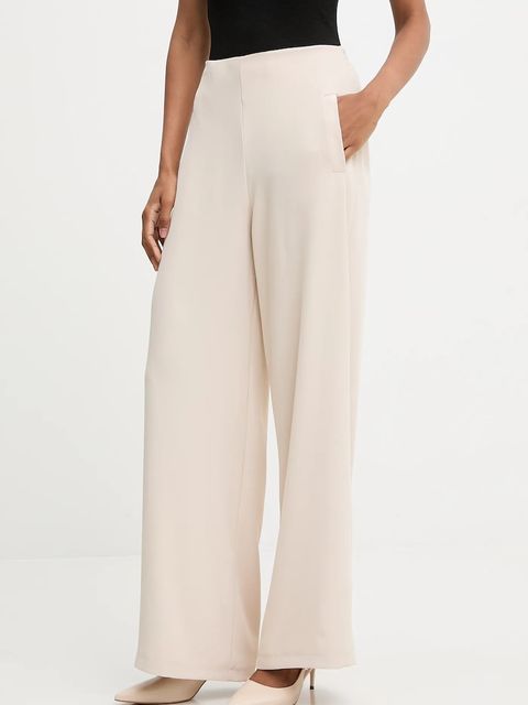 Answear.LAB spodnie damskie kolor beżowy szerokie high waist - zdjęcie produktu nr 1