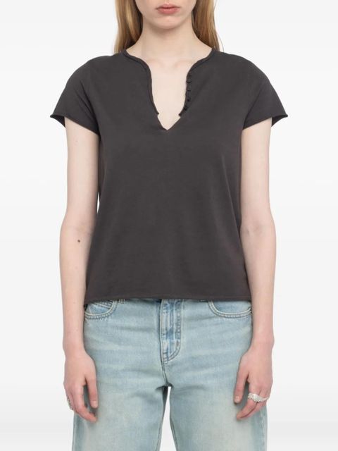 Zadig&Voltaire v-neck t-shirt - Brown