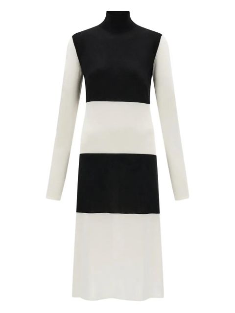 Ferragamo colour-block turtleneck dress - White - zdjęcie produktu nr 1