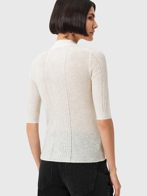 AllSaints bluzka FILIPPA damska kolor biały W007KD