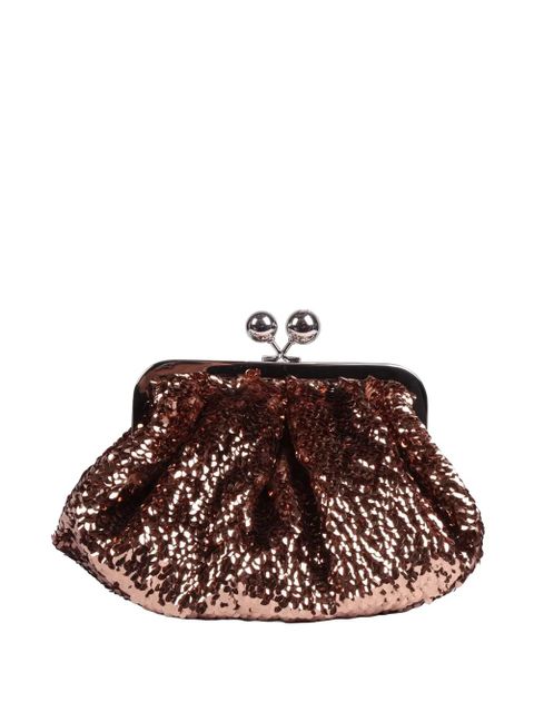 Weekend Max Mara Targa sequin-embellished shoulder bag - Brown - zdjęcie produktu nr 1