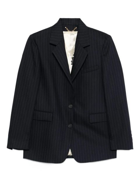 Golden Goose pinstripe single-breasted blazer - Blue - zdjęcie produktu nr 1