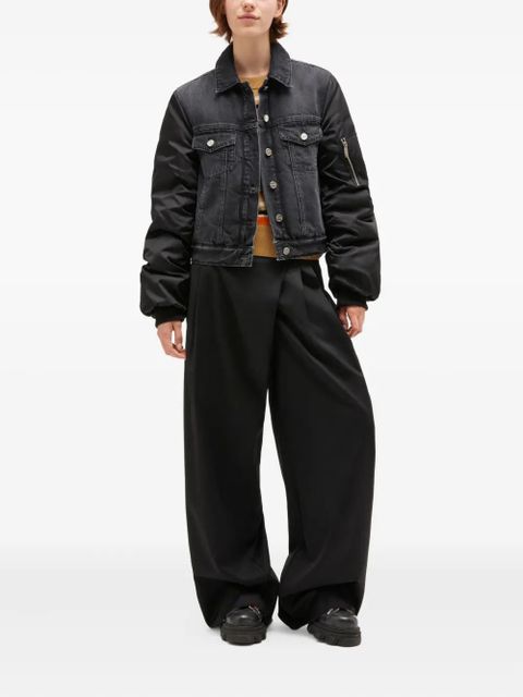 GANNI buttoned denim jacket - Black - zdjęcie produktu nr 2