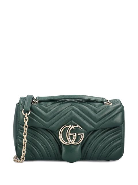 Gucci medium GG Marmont shoulder bag - Green - zdjęcie produktu nr 1