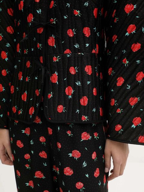 The Sleeper kurtka kolor czarny przejściowa oversize HBJC03F021N