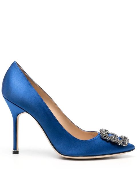 Manolo Blahnik Hangisi 105mm pumps - Blue - zdjęcie produktu nr 1