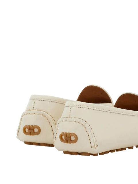 Ferragamo Gancini driver loafer - Neutrals