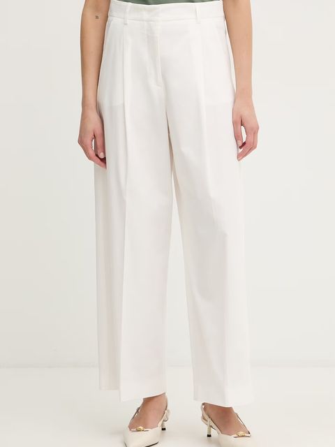 Weekend Max Mara spodnie damskie bawełniane z elastanem BELLICO - zdjęcie produktu nr 2