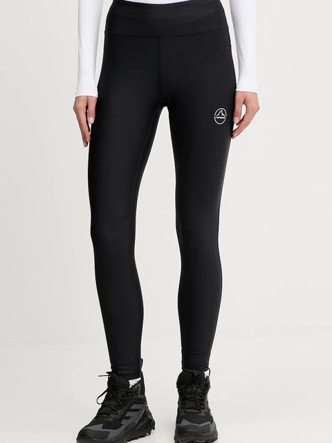 LA Sportiva legginsy treningowe Aerial damskie kolor czarny gładkie ZACG008 - zdjęcie produktu nr 1