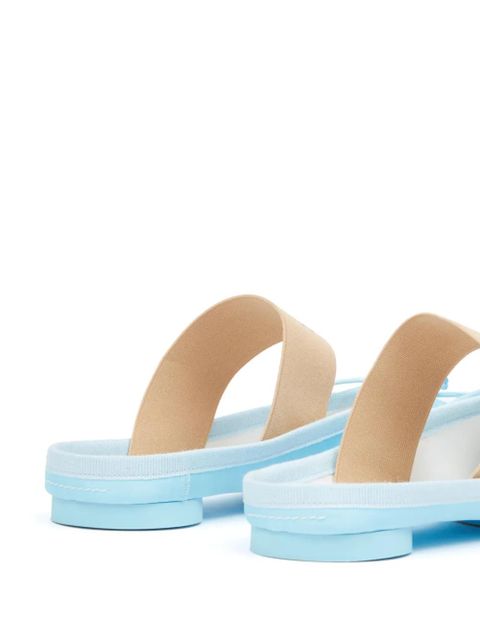 MM6 Maison Margiela anatomic-toe leather slippers - Blue