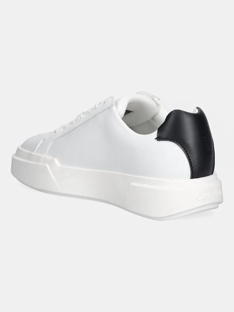 Calvin Klein sneakersy skórzane CHUNKY CUPSOLE LACEUP LTH damskie kolor biały YW0YW01947 - zdjęcie produktu nr 2