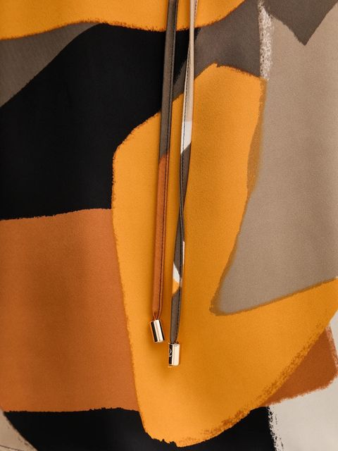 Joseph Ribkoff bluzka damska kolor pomarańczowy wzorzysta 253011