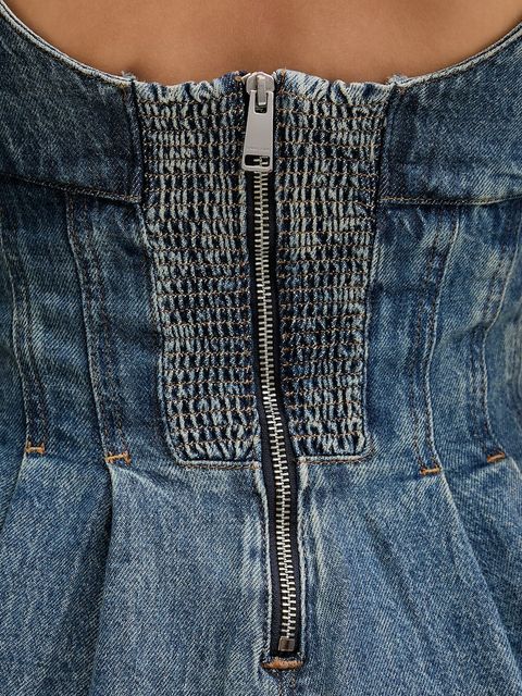 Tommy Jeans sukienka jeansowa kolor niebieski mini rozkloszowana DW0DW22001