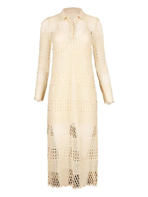 ZIMMERMANN Wanderlust crochet sun dress - Neutrals - zdjęcie produktu nr 1