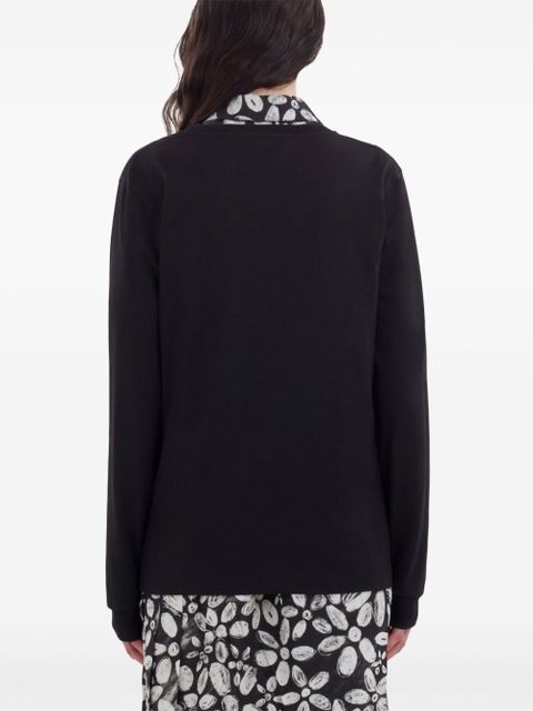 Marni logo print T-shirt - Black