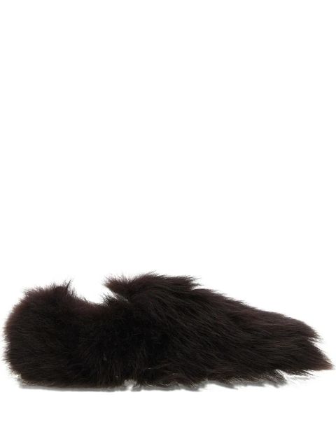 Tod's Gommino sheep fur loafers - Brown