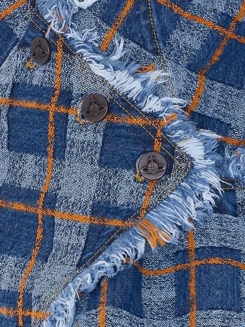 Vivienne Westwood Worth More frayed jacket - Blue