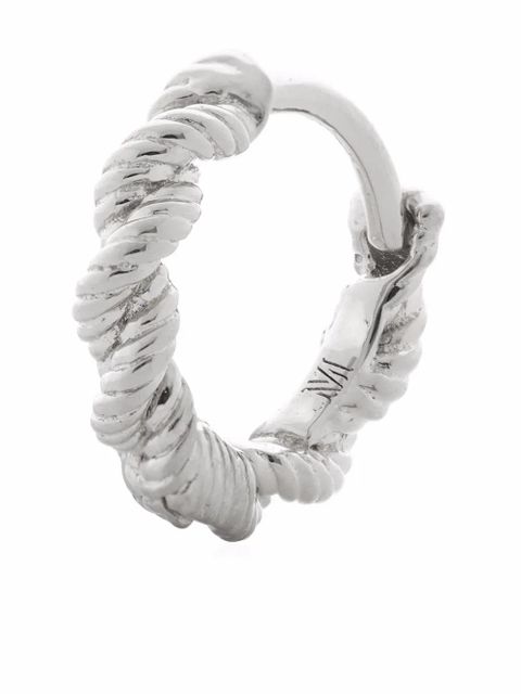 Monica Vinader Corda huggie earrings - Silver - zdjęcie produktu nr 2
