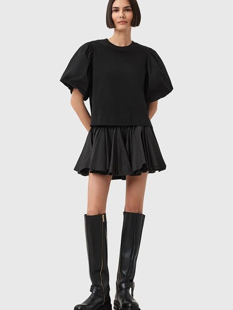 AllSaints t-shirt bawełniany JESS damskie kolor czarny W031JD