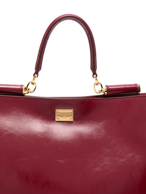 Dolce & Gabbana Vittoria leather tote bag - Red