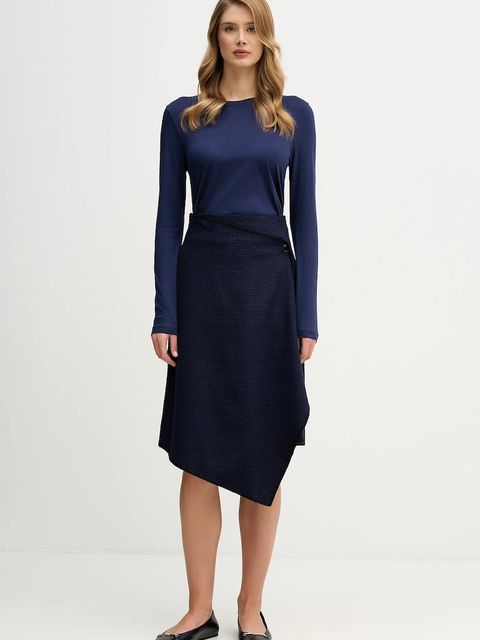 Sisley longsleeve damski kolor granatowy - zdjęcie produktu nr 2