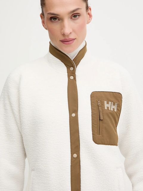 Helly Hansen bluza polarowa IMPERIAL damska kolor biały gładka 63372