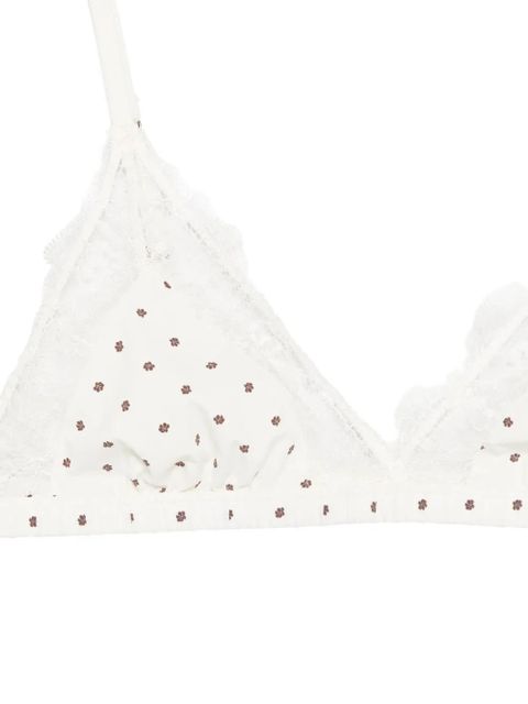 ROTATE BIRGER CHRISTENSEN lace triangle bra - Neutrals